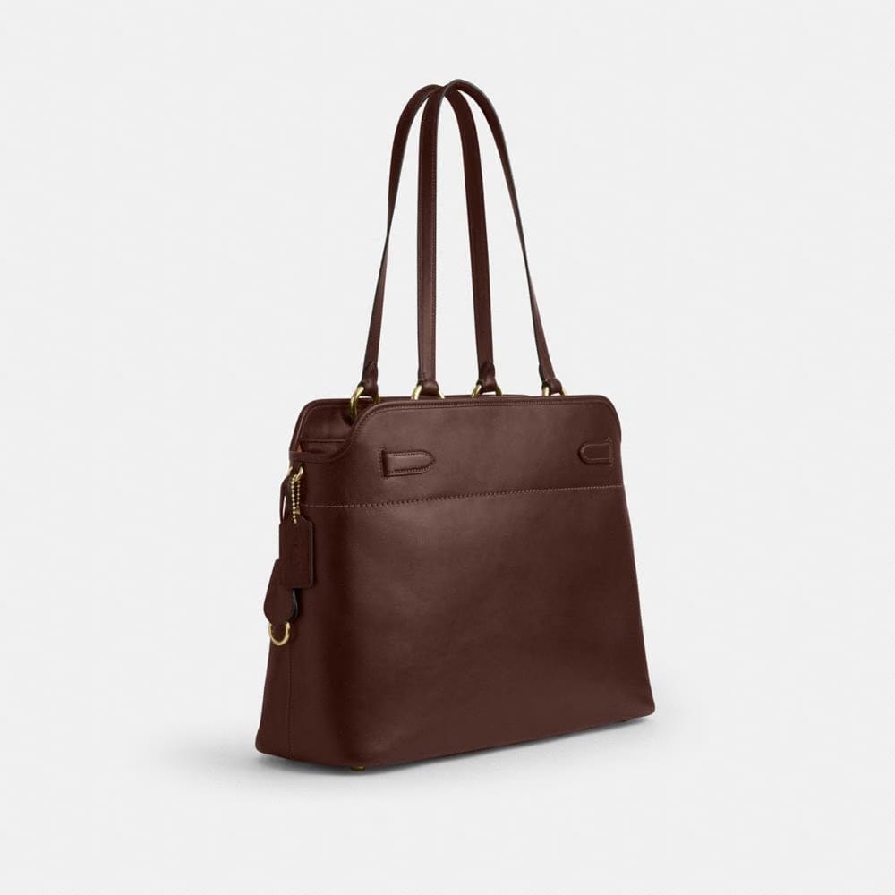 Coach Easton Tote Bag Gold Maple