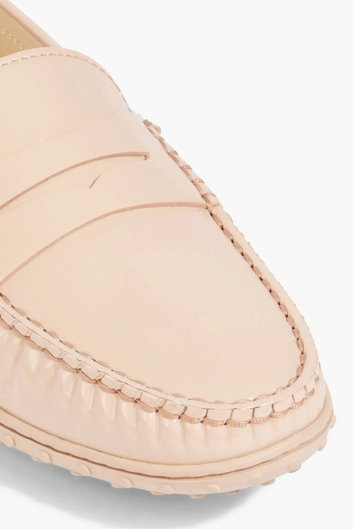 Tod's Patent-Leather Loafers Blush Women's