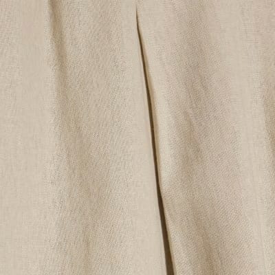 Beige Linen Blend Tailored Joggers