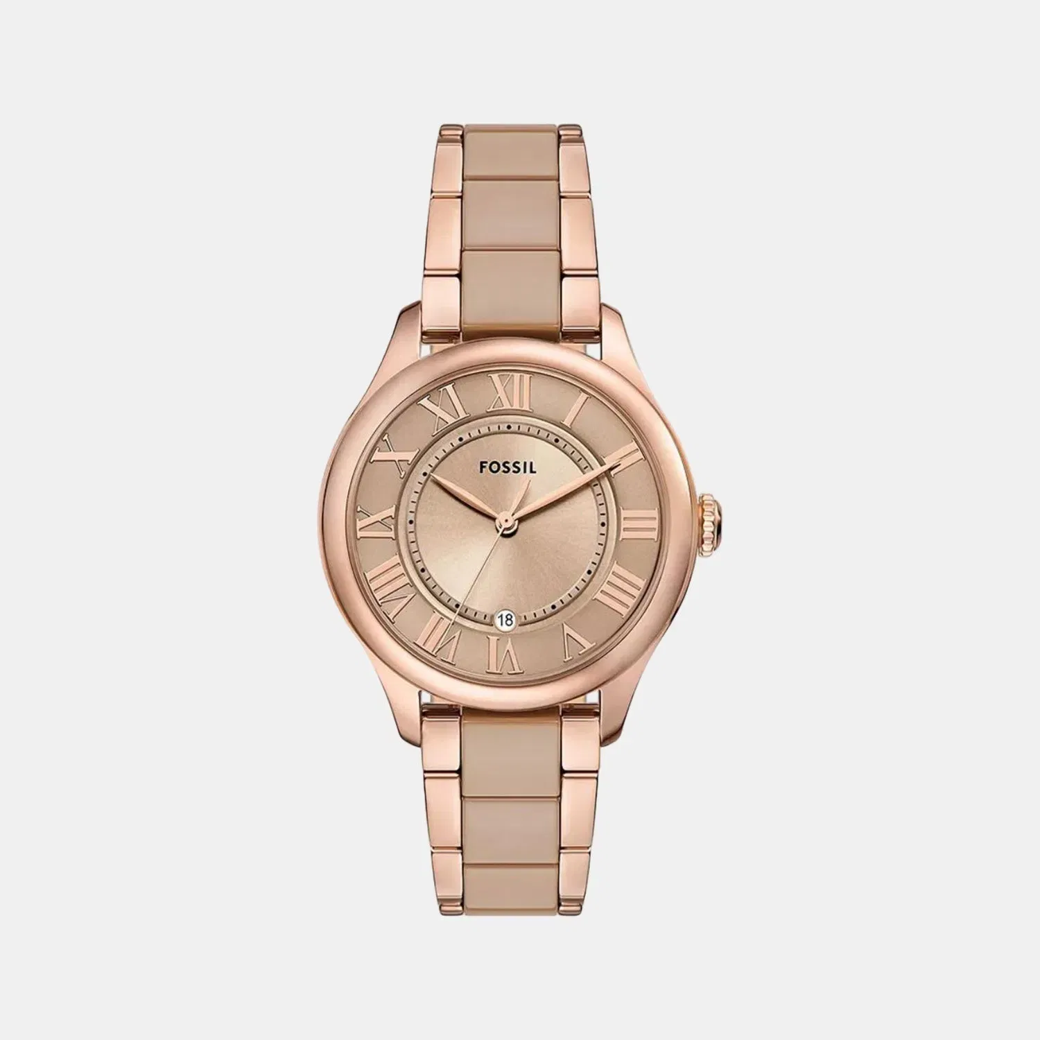 Fossil Gilmore Women Quartz Pink Dial Analog Ceramic Watch Ce1133