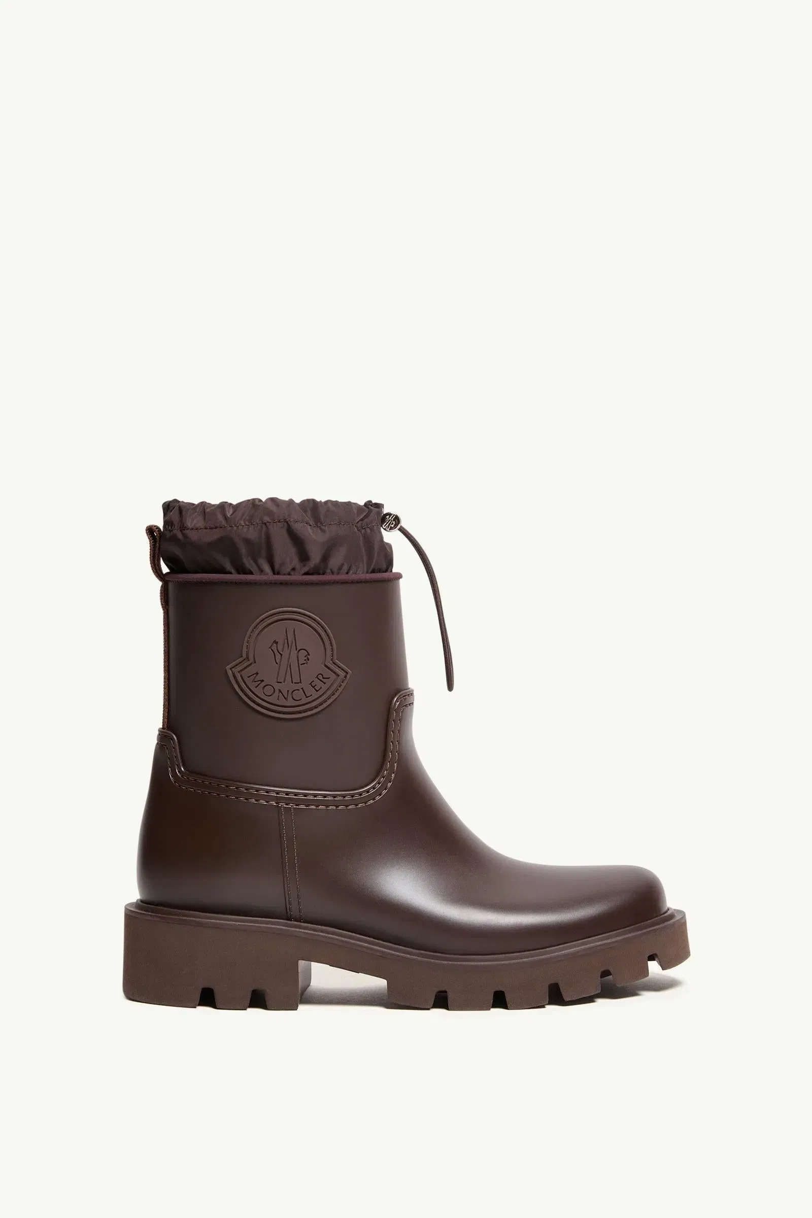 Moncler Kickstream Rain Boots Brown