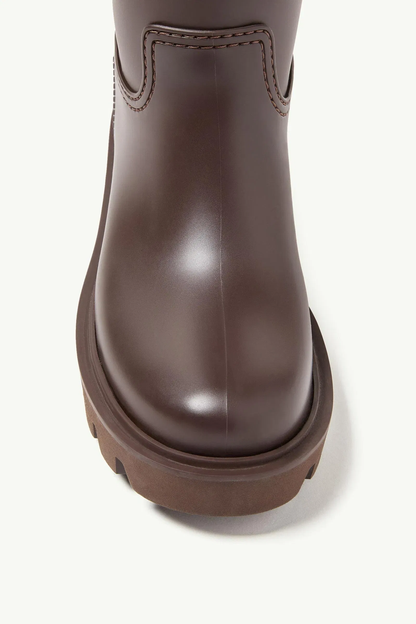 Moncler Kickstream Rain Boots Brown