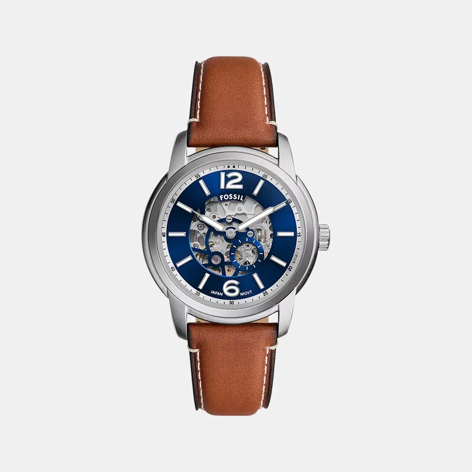 Fossil Fossil Heritage Men Automatic Blue Dial Analog Leather Watch Me3263