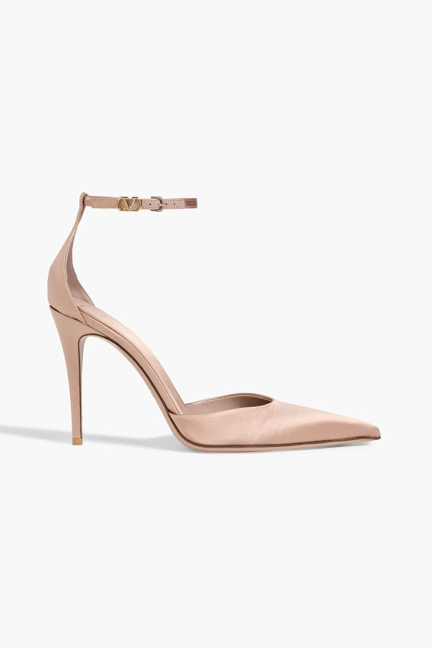 Valentino Garavani Tan-Go Satin Pumps Neutral Women's