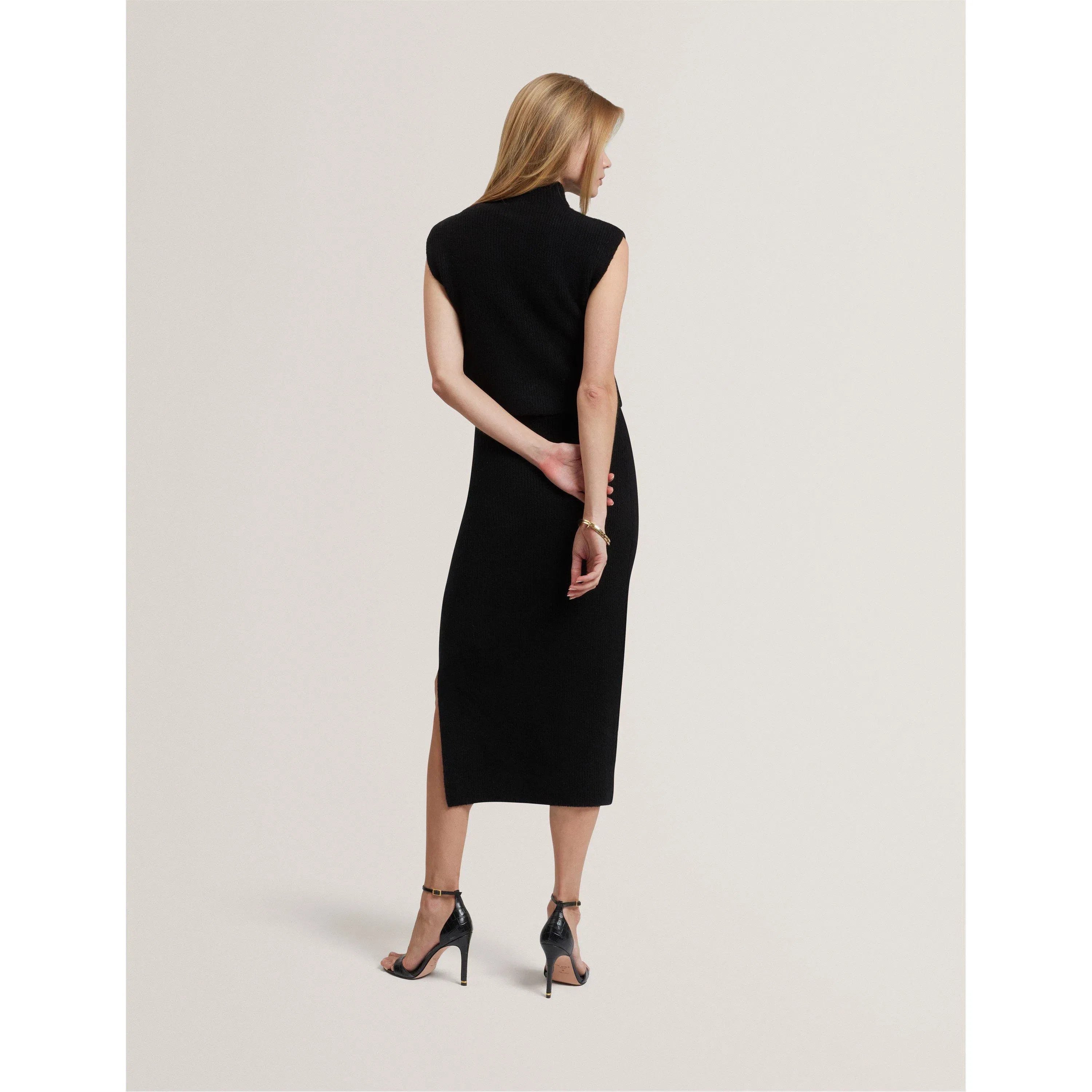 Sleeveless Knitted Jumper Dress