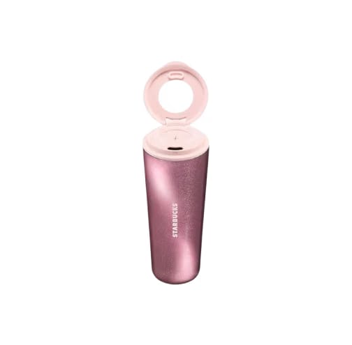 Starbucks "Floral Rose Garden" Insulated Tumbler — Dual-Sip Glitter Cat's Eye Straw Cup (650ml)