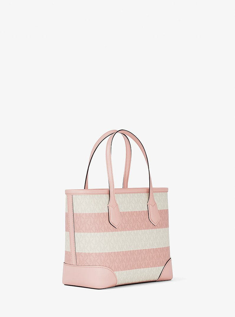 Eva Extra-Small Striped Signature Logo Convertible Tote Bag
