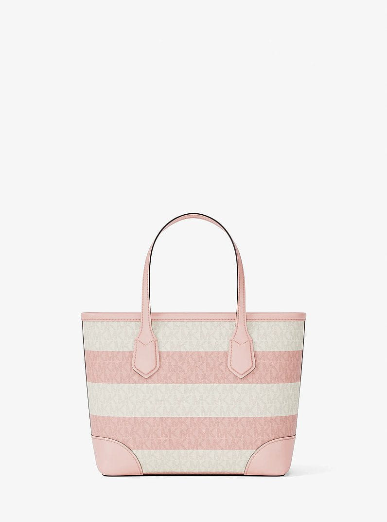 Eva Extra-Small Striped Signature Logo Convertible Tote Bag