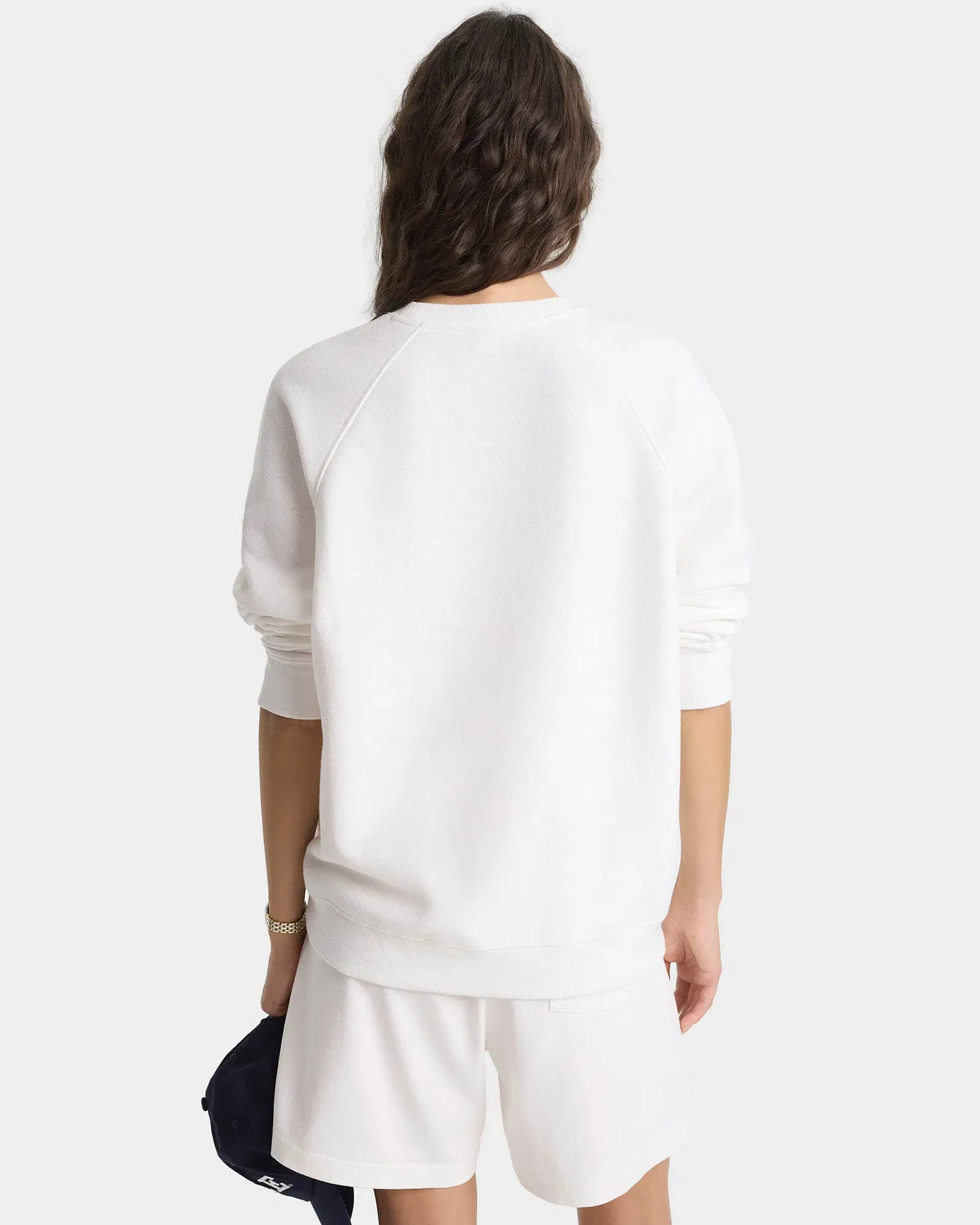 Veritas Soft Crewneck - White/Navy