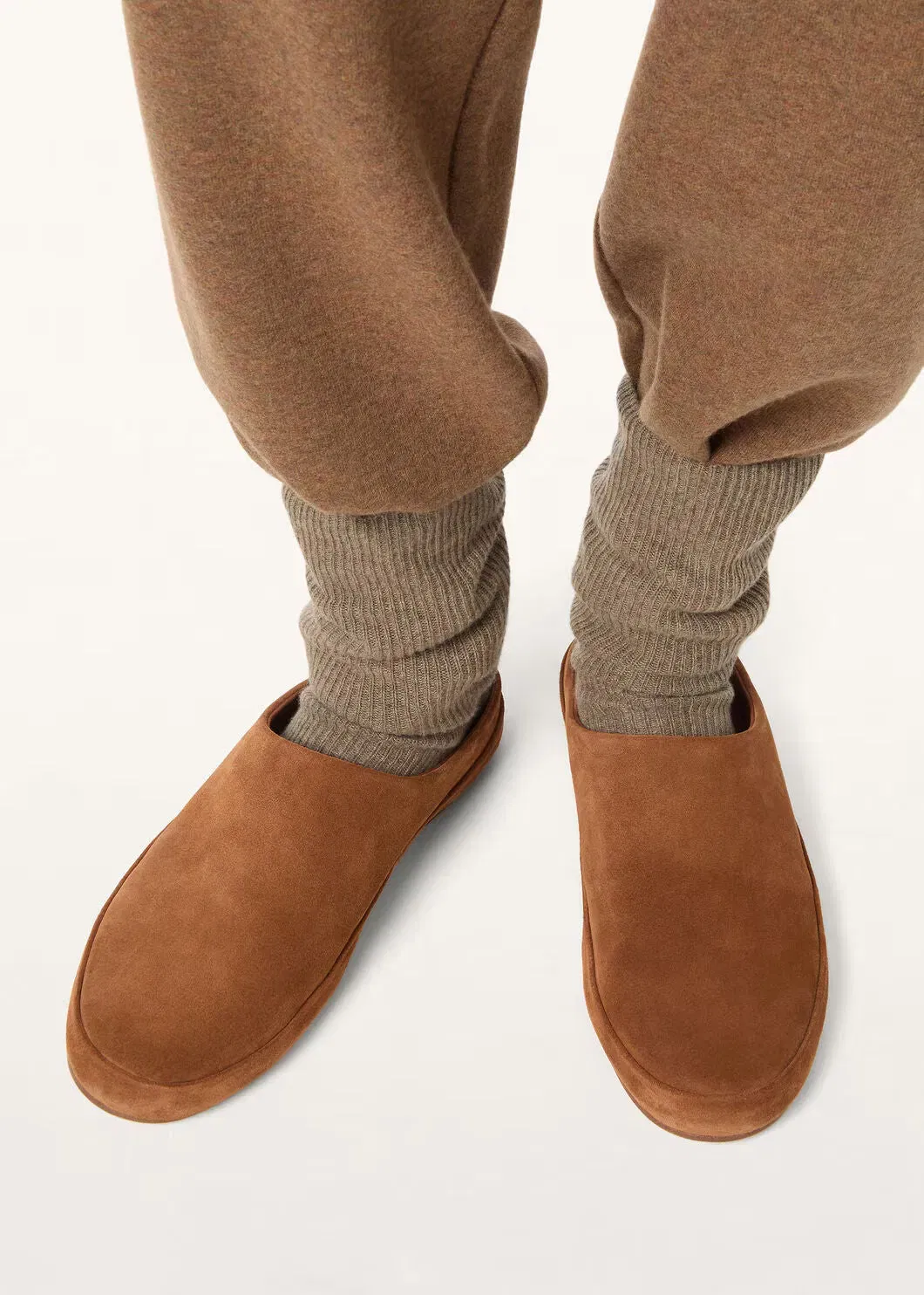 LoroPiana Tomori Walk Mule Brandy