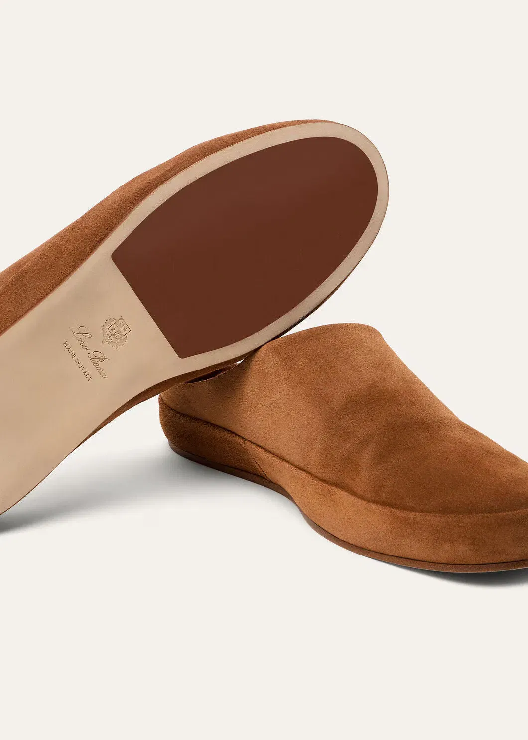 LoroPiana Tomori Walk Mule Brandy