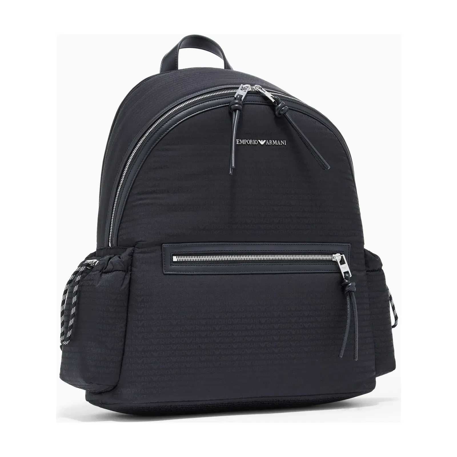 Emporio Armani Nylon backpack with monogram lettering