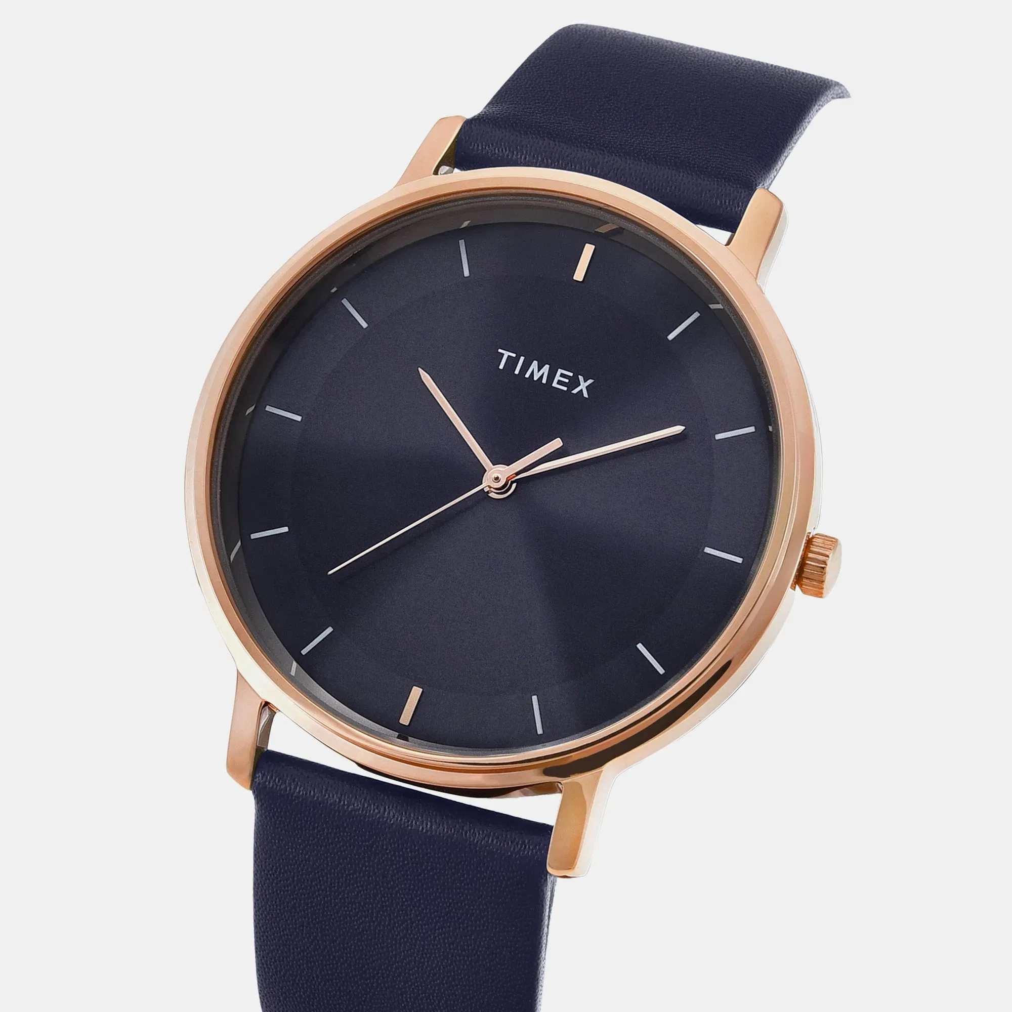 Timex Trendline Men Quartz Dial Analog Leather Watch Tw0Tg8015