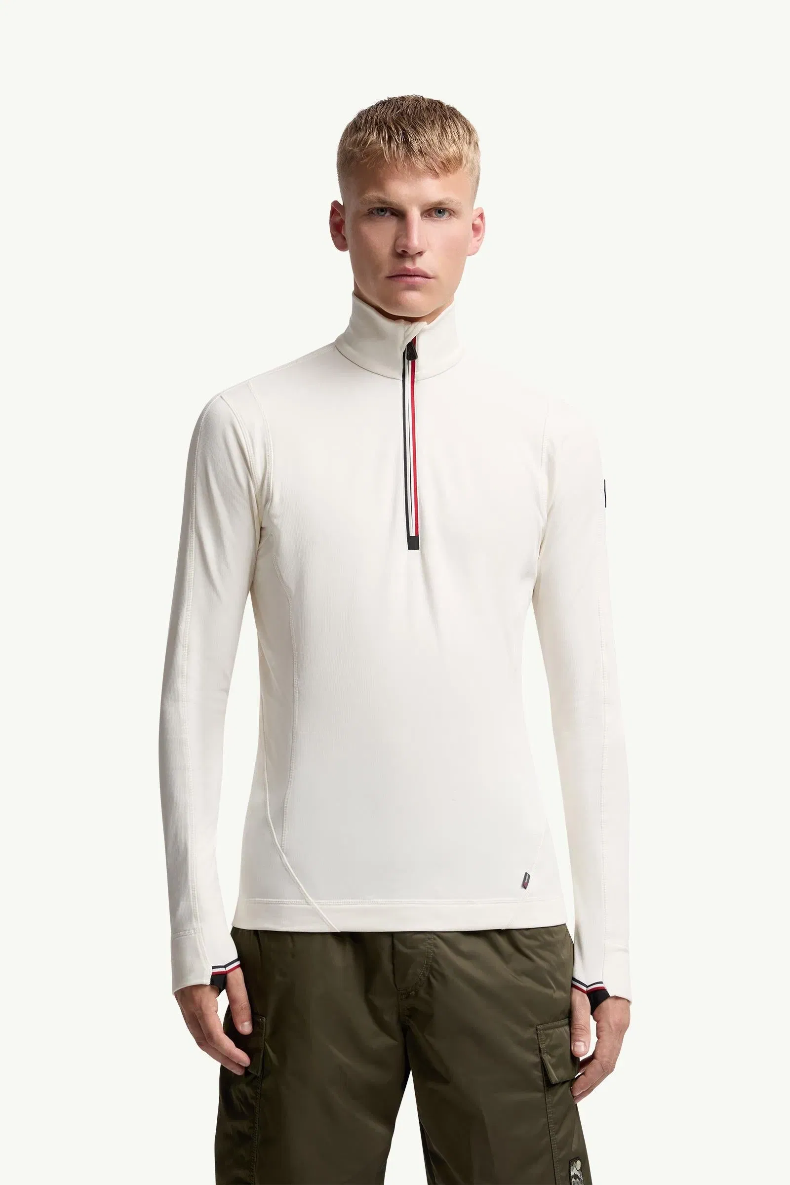 Moncler Polartec® Half-Zip Sweatshirt White White