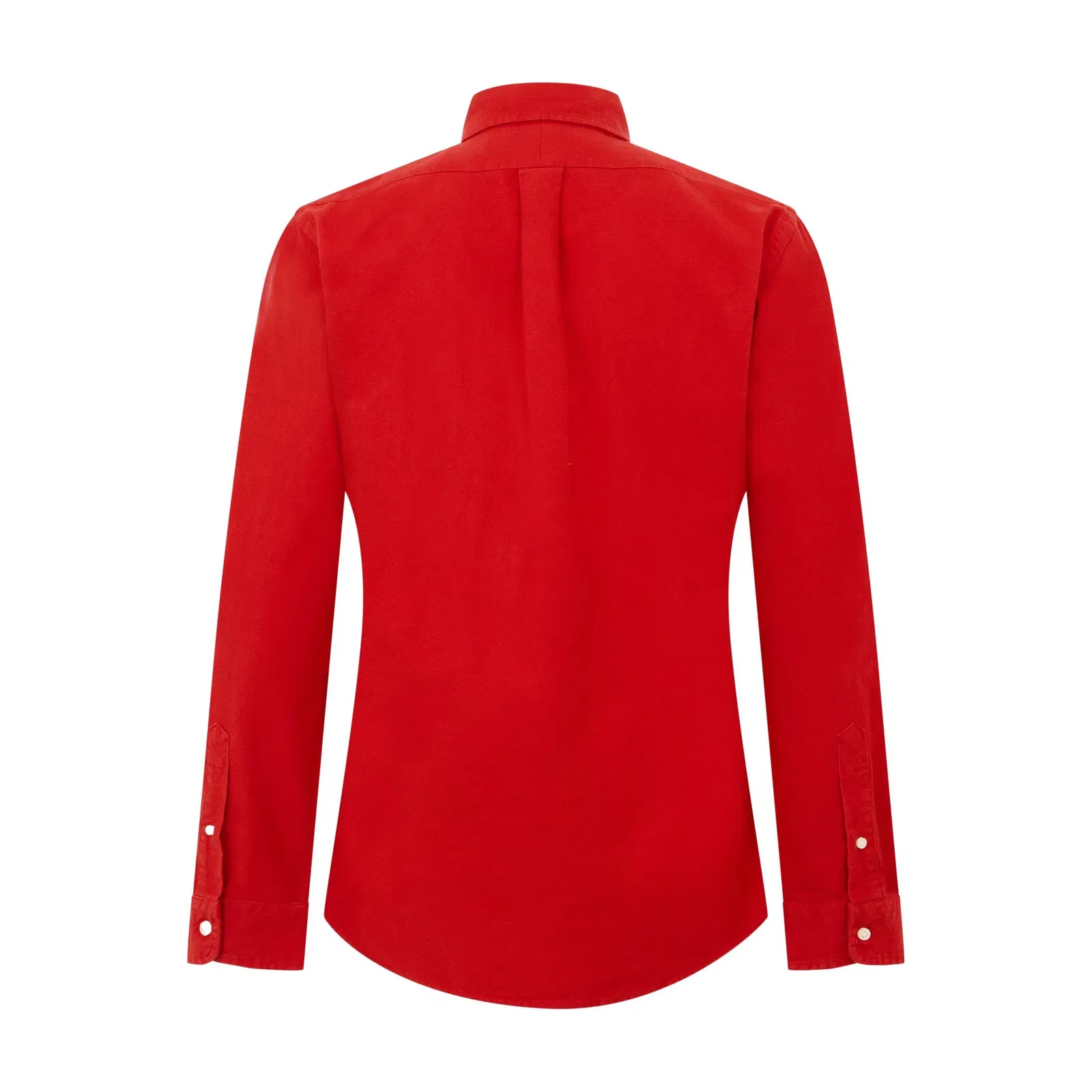 Brushed Oxford Long Sleeve Plain Shirt