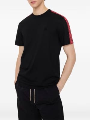 Burberry check-trim embroidered T-shirt