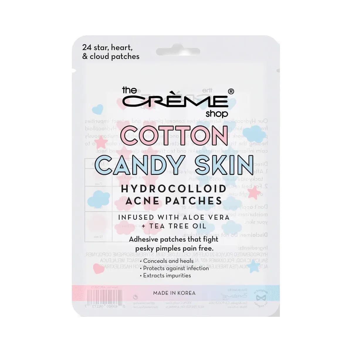 The Crème Shop Cotton Candy Skin Hydrocolloid Acne Patches