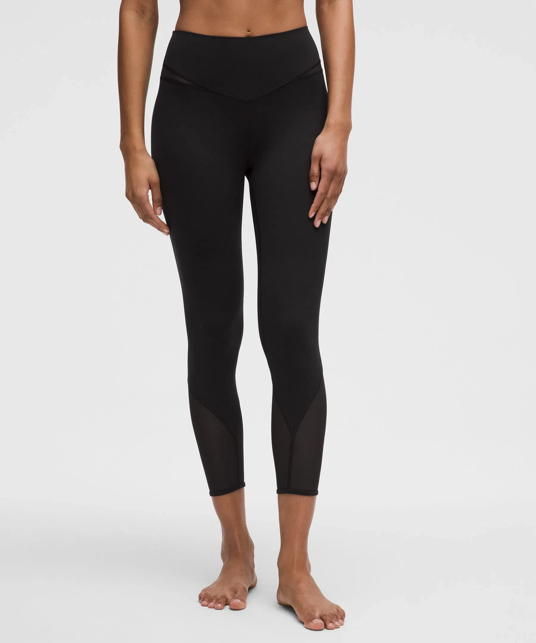 Lululemon Mesh-Panelled Nulu High-Rise Yoga Crops 23"