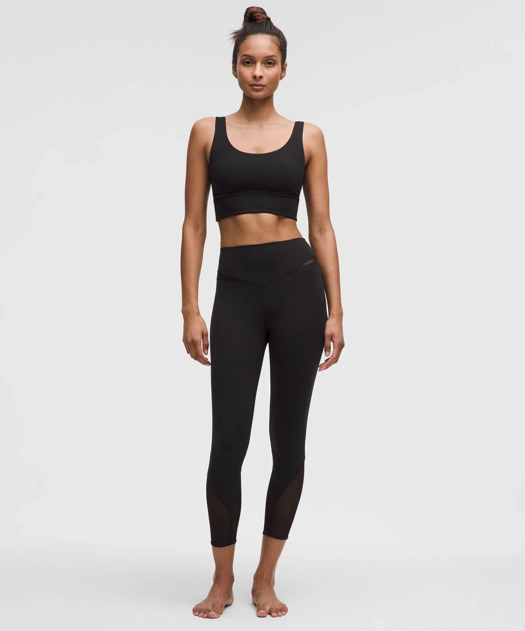 Lululemon Mesh-Panelled Nulu High-Rise Yoga Crops 23"
