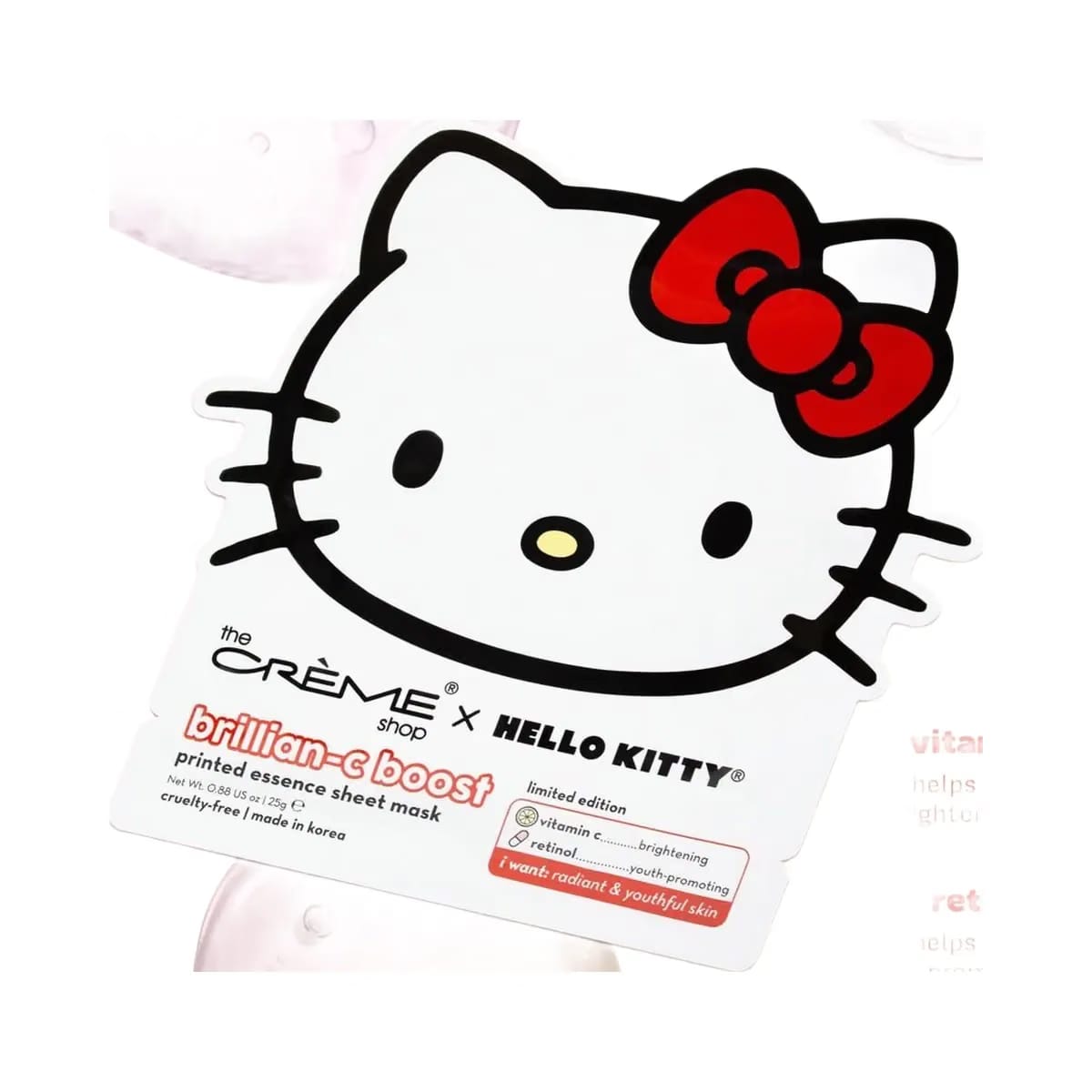 The Crème Shop Hello Kitty Brillian-C Boost Printed Essence Sheet Mask