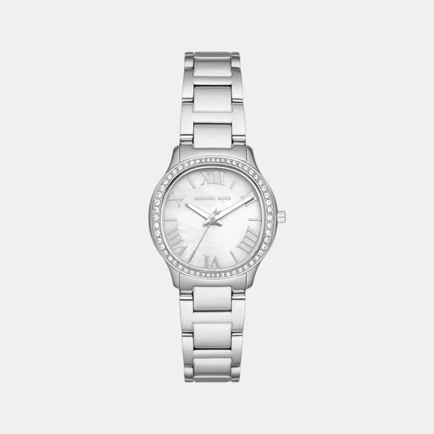 Michael Kors Sage Women Quartz Mother Of Pearl Dial Analog Stainless Steel Watch Mk4824