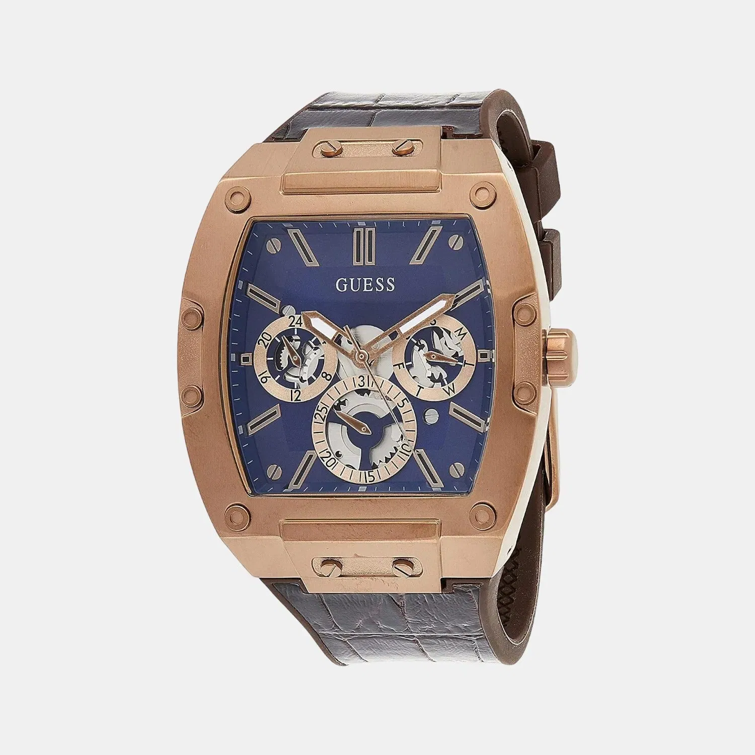 Guess Gt Phoenix Men Quartz Blue Dial Analog Stainless Steel Gw0202G2