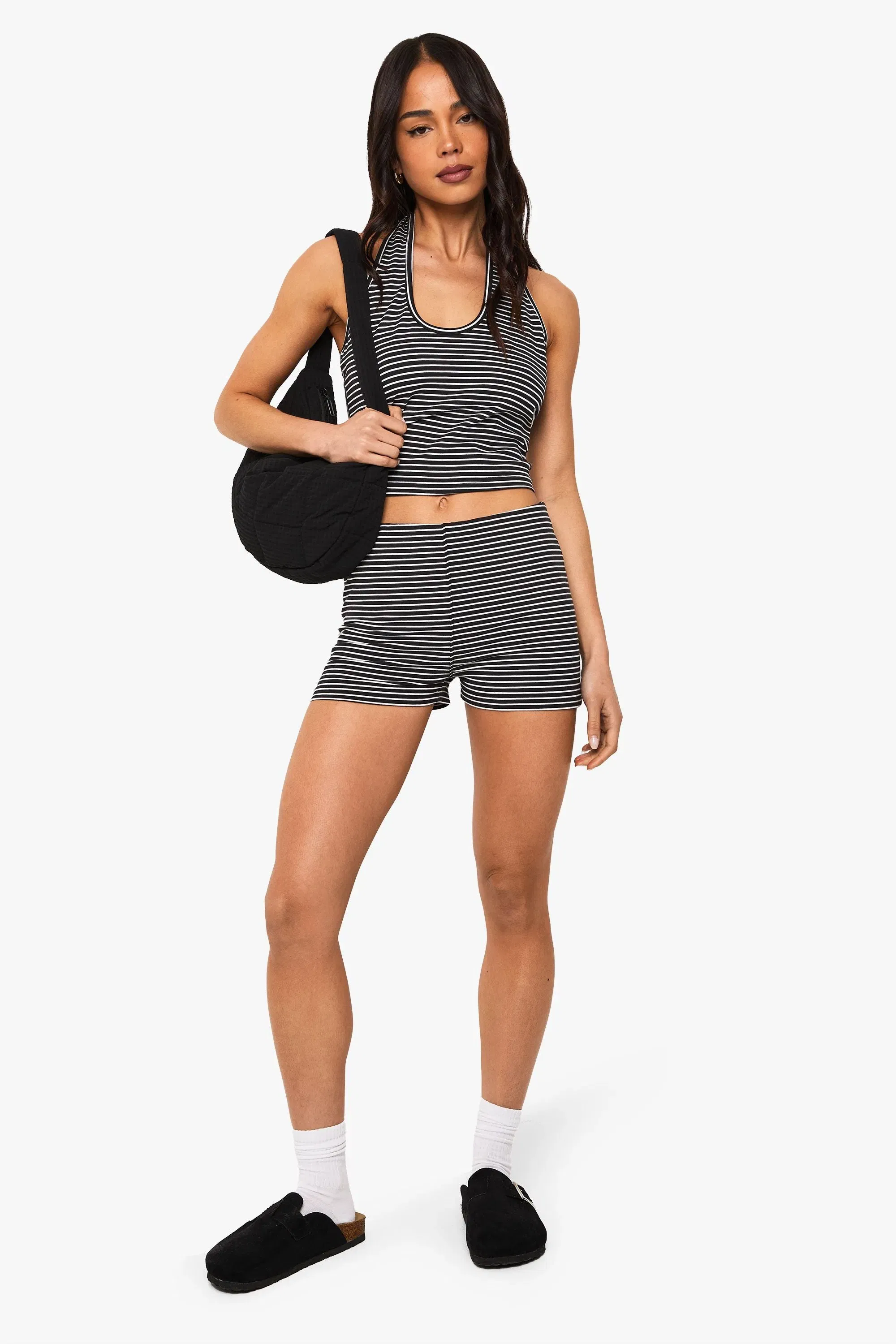 Striped Hot Pant