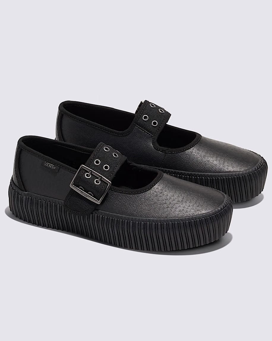 Vans Mary Jane Creeper Shoe Grunge Core Black