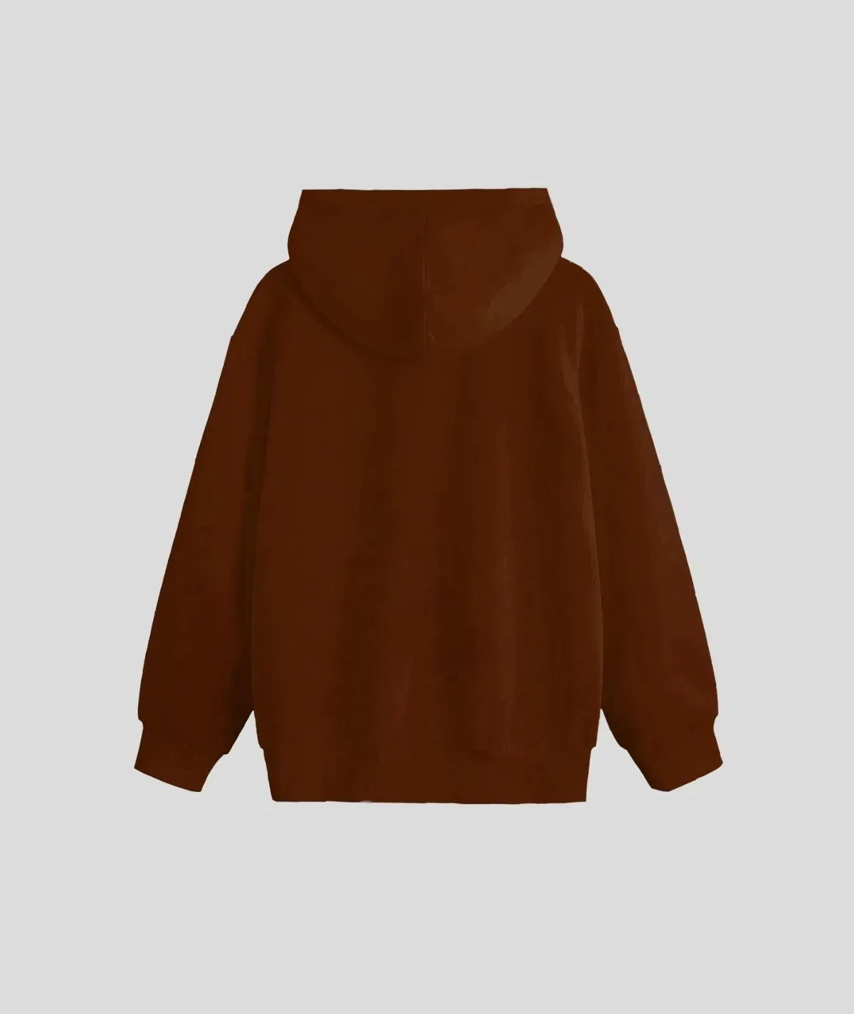 Brown Embroidery Hoodie