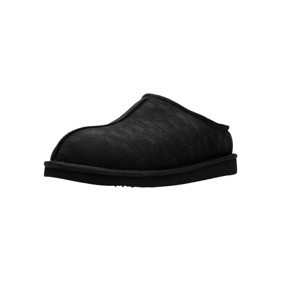 Kith Monogram Shearling Slippers - Black