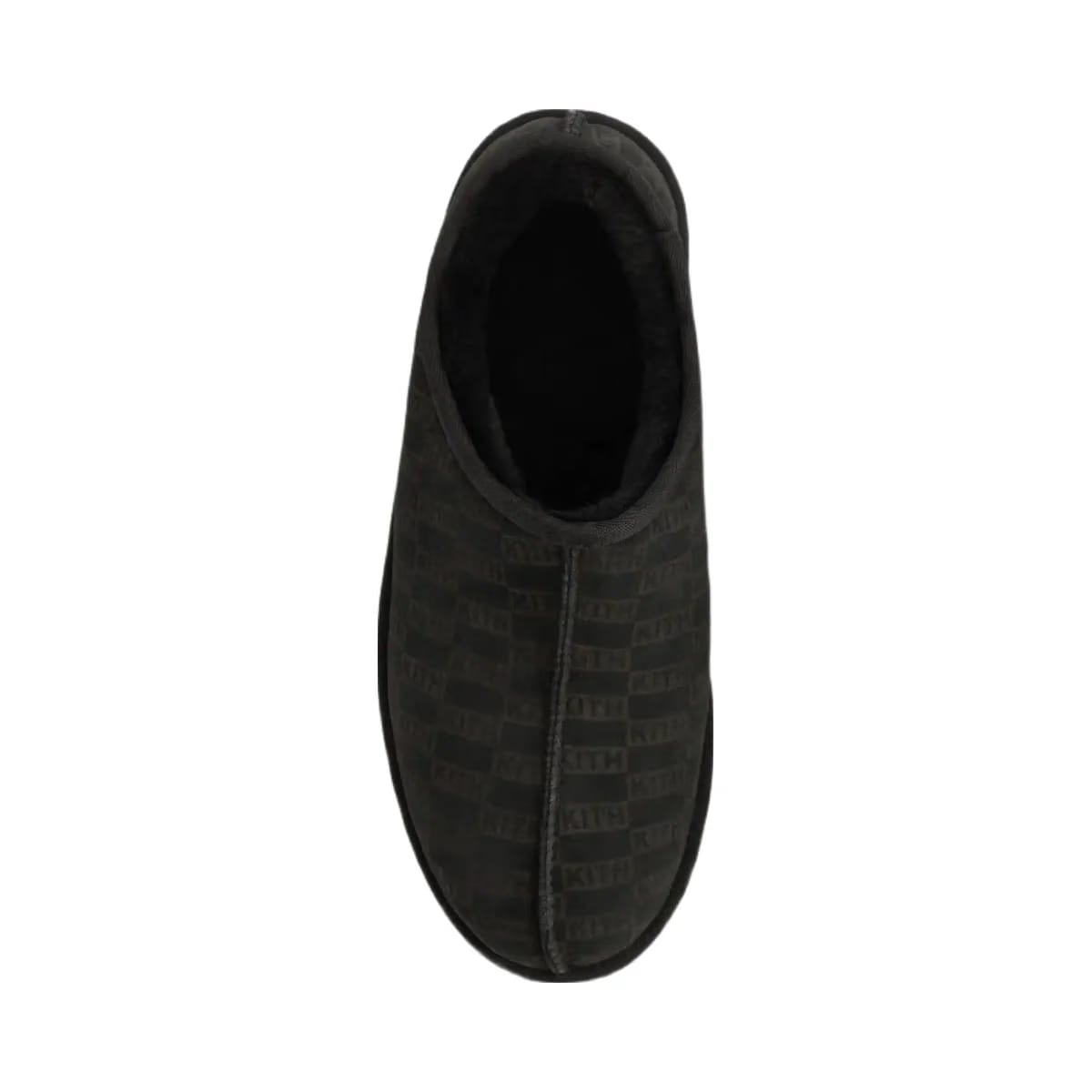 Kith Monogram Shearling Slippers - Black