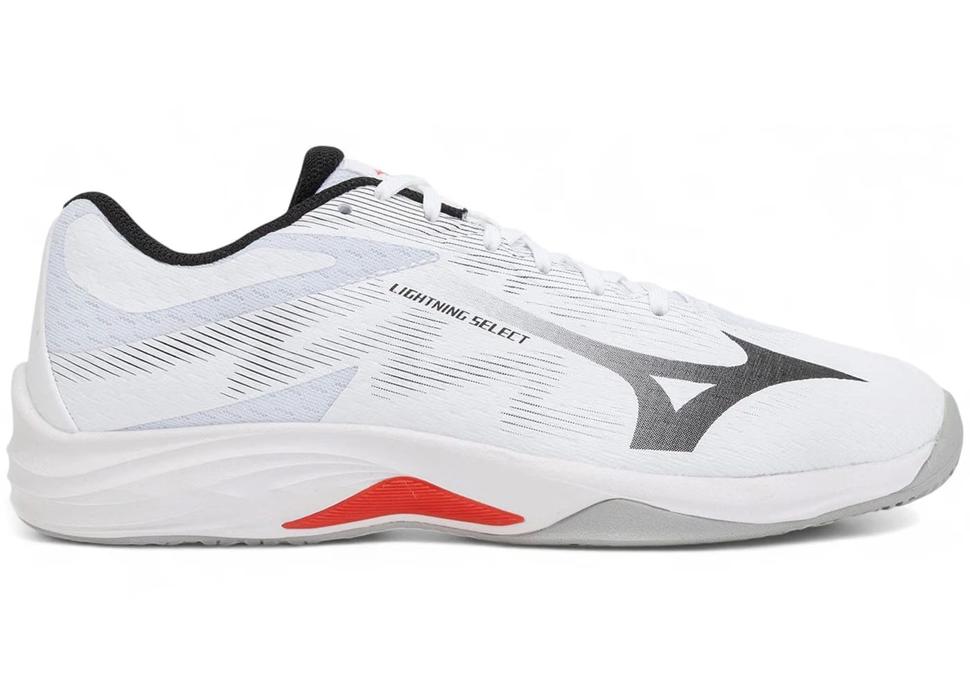 Mizuno Lightning Select White Black Fiery Red