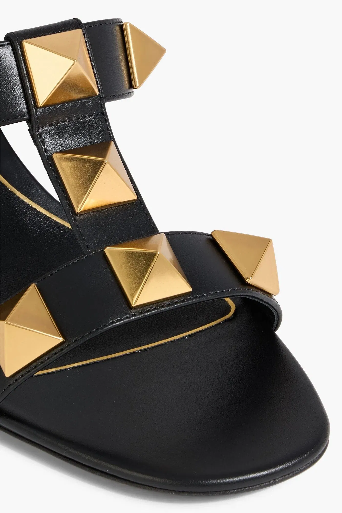 Valentino Garavani Rockstud Leather Mules Black Women's