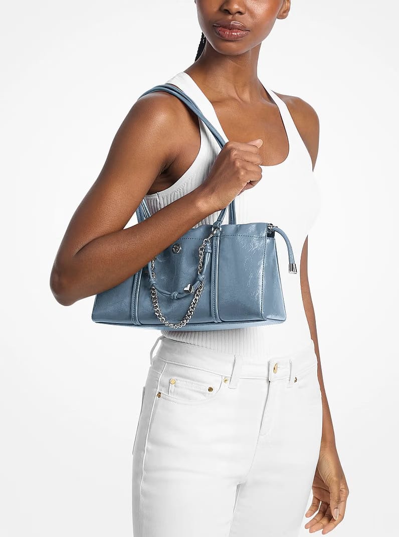 Michael Kors Matilda Small Cinched Shoulder Bag Denim