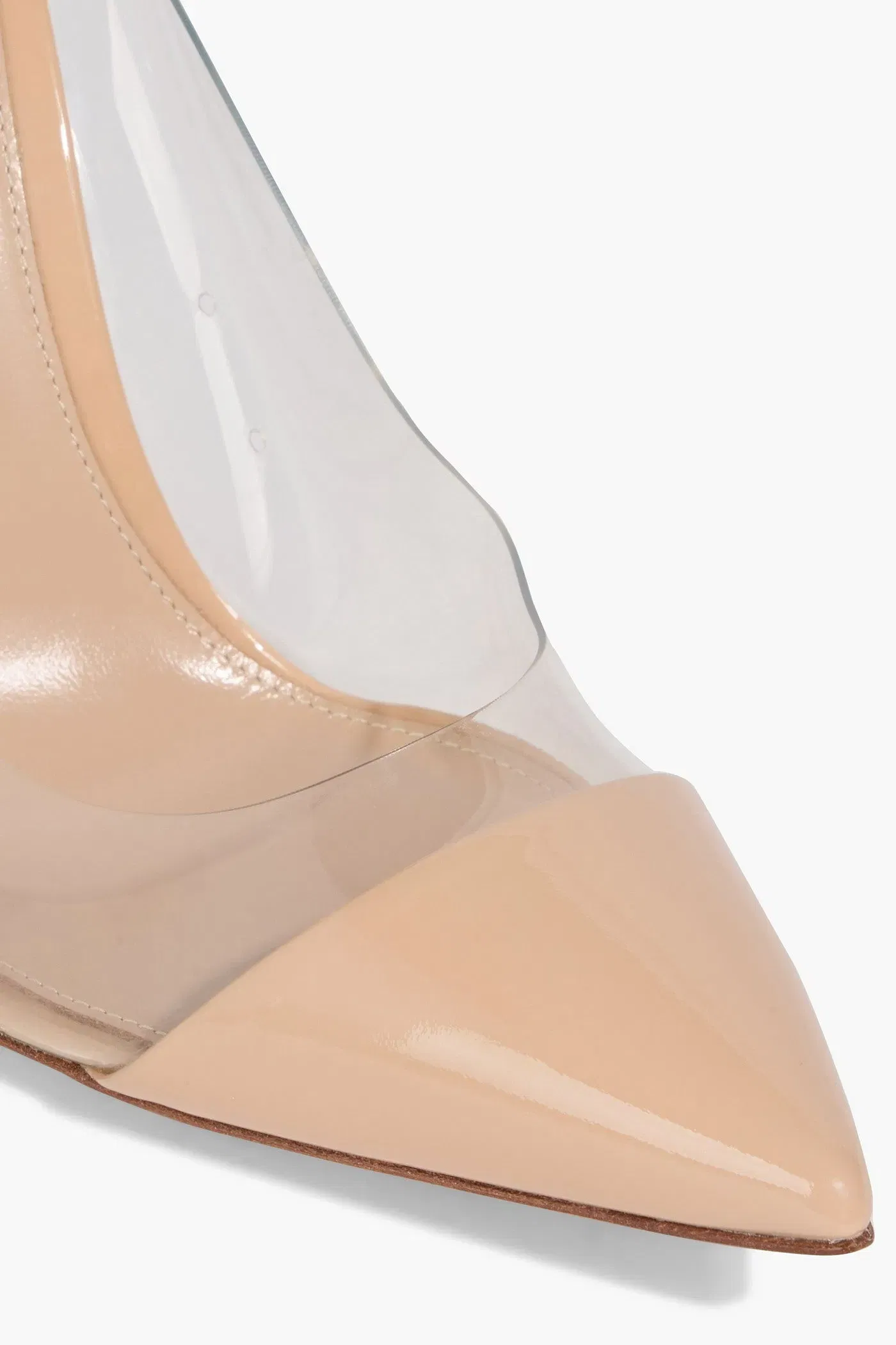 Gianvito Rossi Plexi Pvc And Leather Pumps Neutral Women's