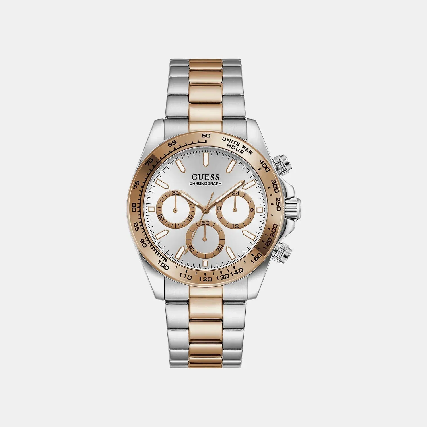 Guess GS Arthur Men Quartz Silver Dial Analog Stainless Steel Gw1058G6