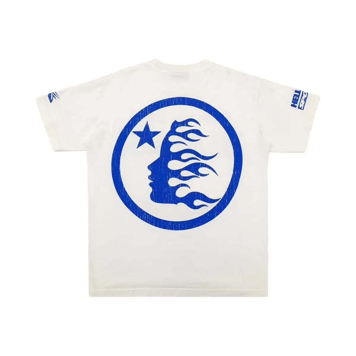 Hellstar Beat Us T-Shirt White Blue