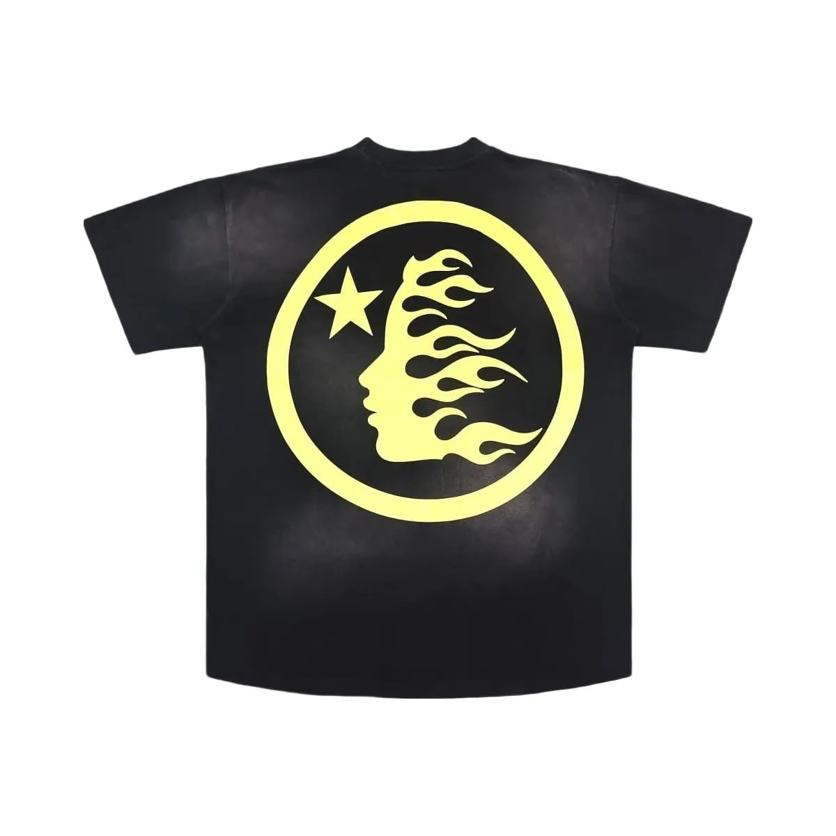 Hellstar Gel Sport Logo T-Shirt Black Yellow