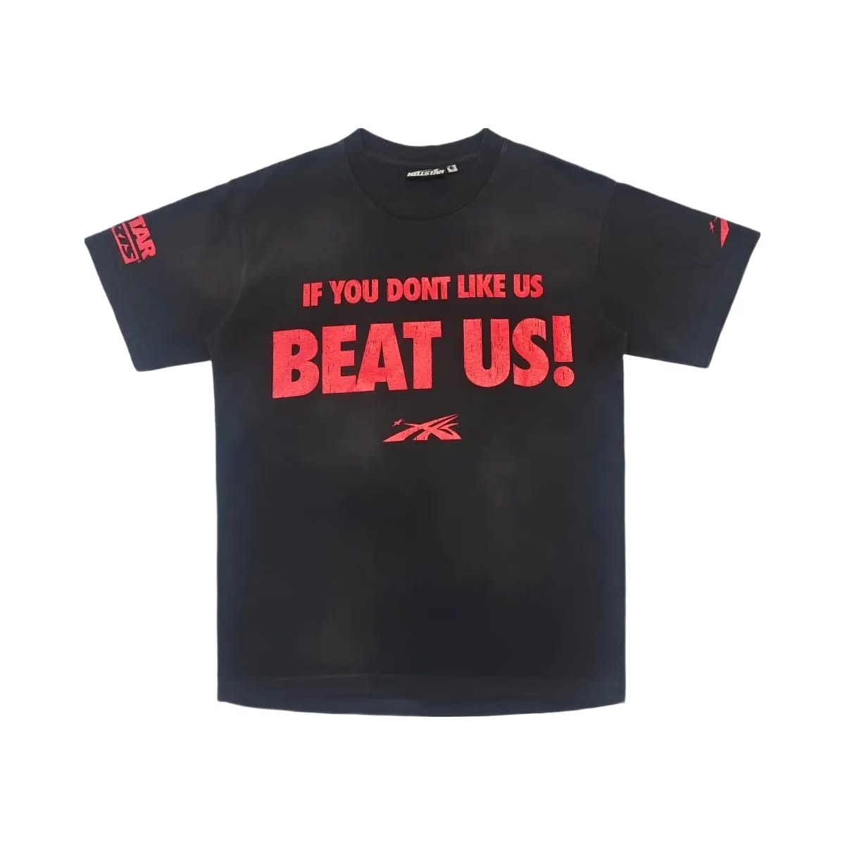 Hellstar Beat Us T-Shirt Red Black
