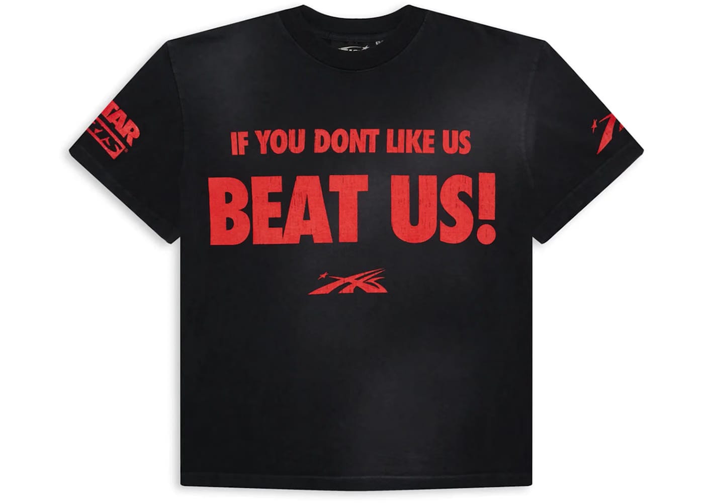 Hellstar Beat Us T-Shirt Red Black