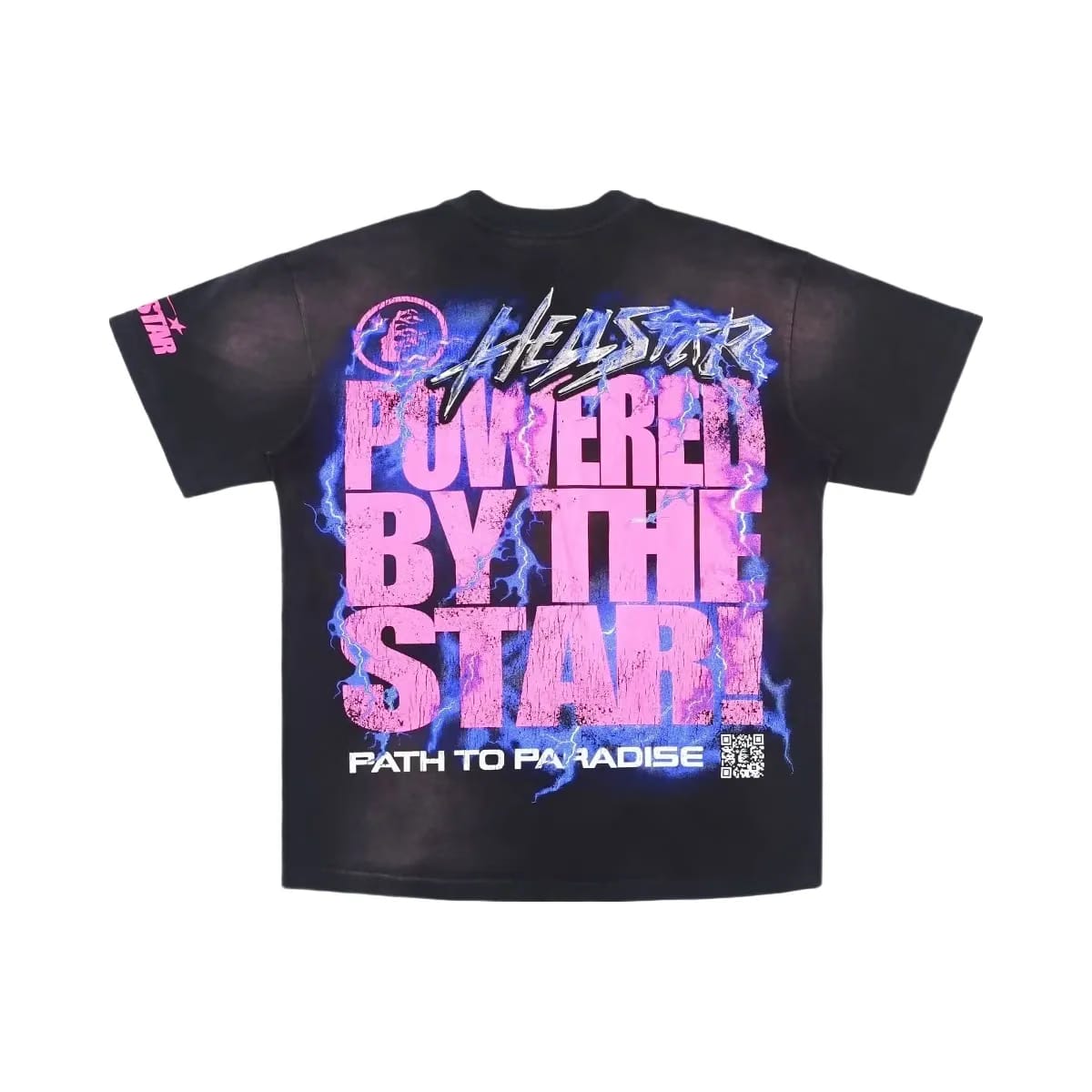 Hellstar Powered By The Star T-Shirt Black Purple