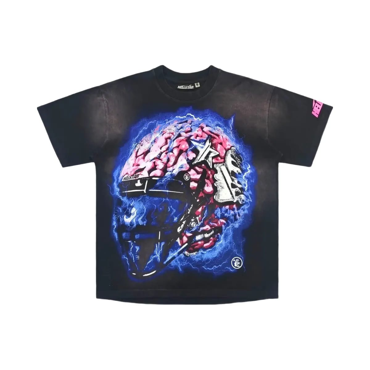 Hellstar Powered By The Star T-Shirt Black Purple
