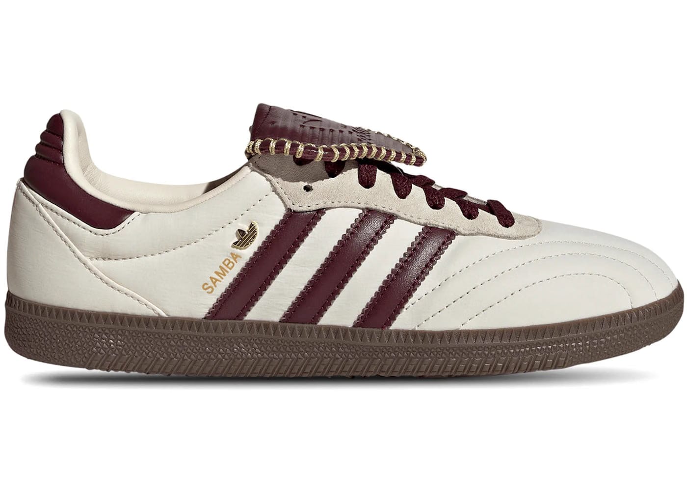 Adidas Samba Lt Cream White Maroon Womens
