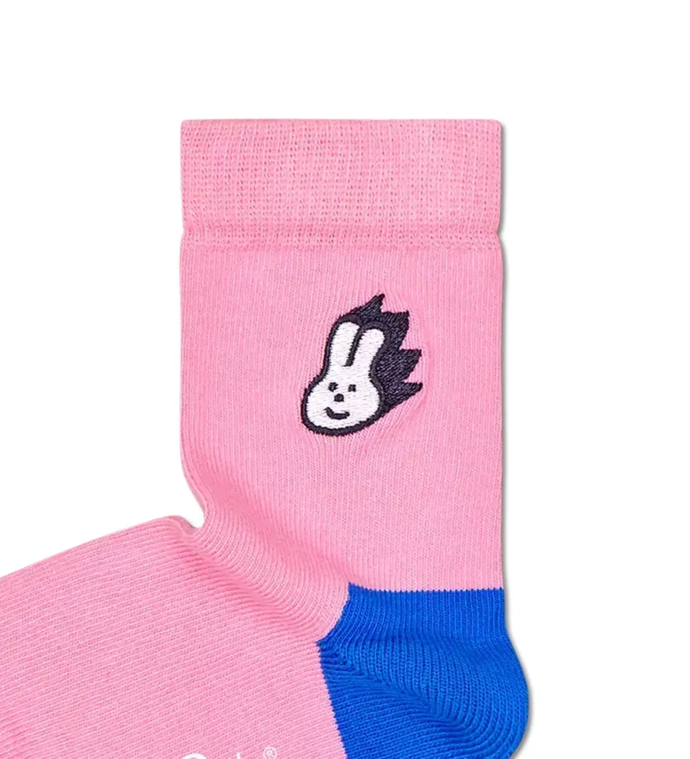Happy Socks Unisex Bunny Embroidery Crew Length Socks for Kids