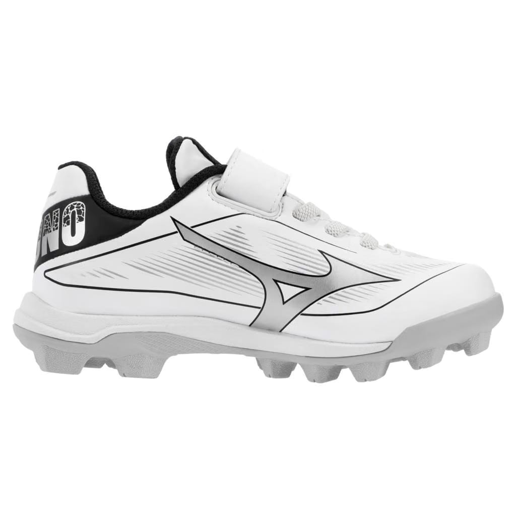 Mizuno Youth Cushionrevo Diamond Baseball Cleat White Black