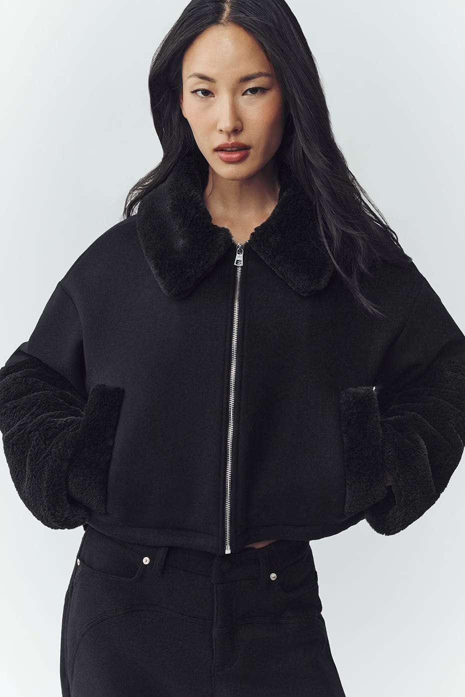 Wool Blend Nightfall Bomber