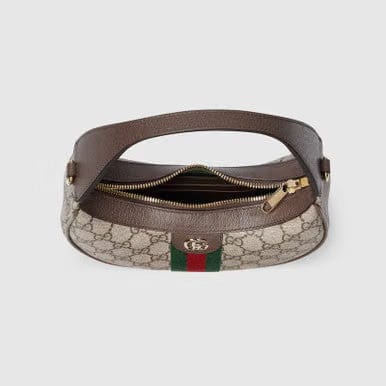 GUCCI Ophidia Small Shoulder Bag – Beige Brown