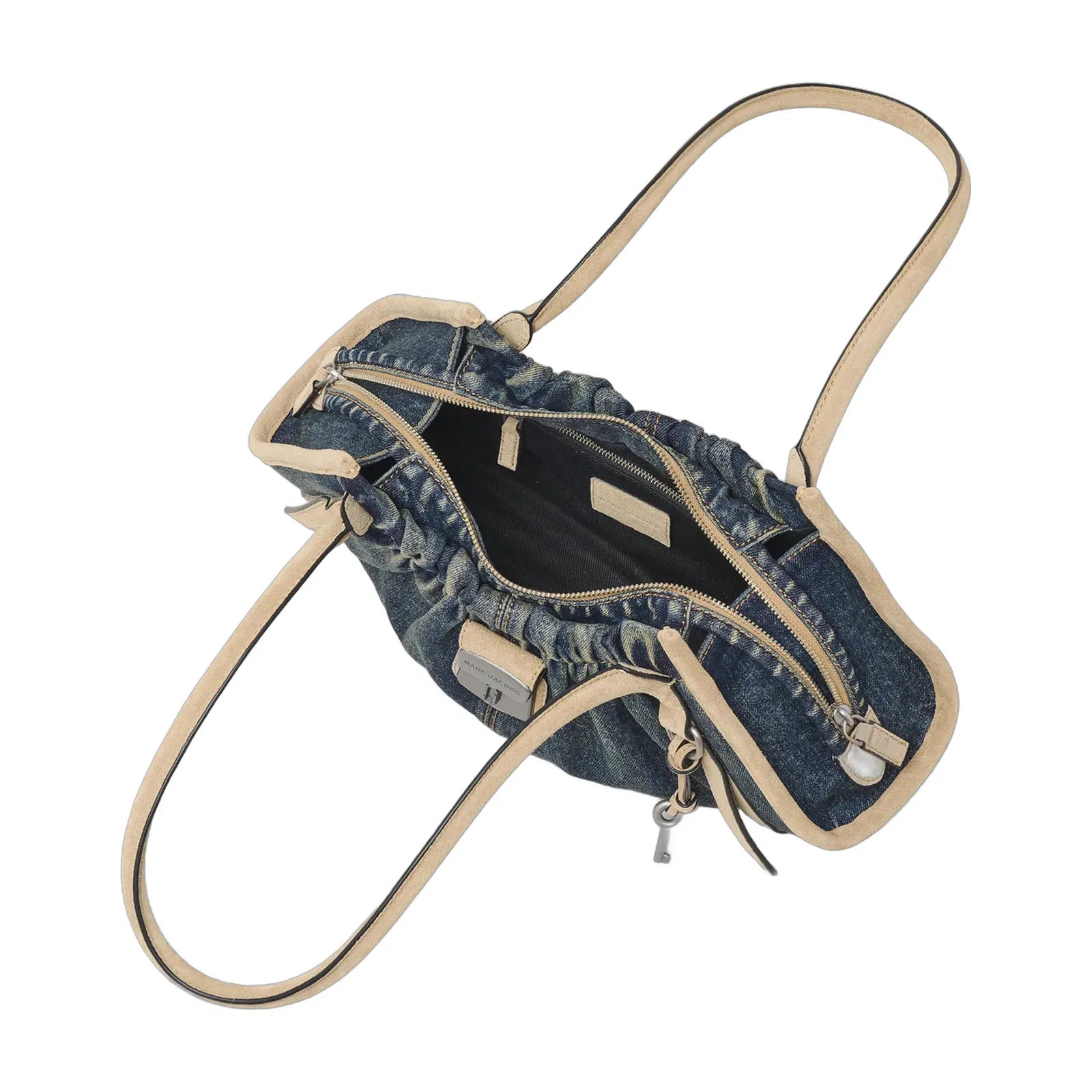 The Denim Suede Cristina Satchel