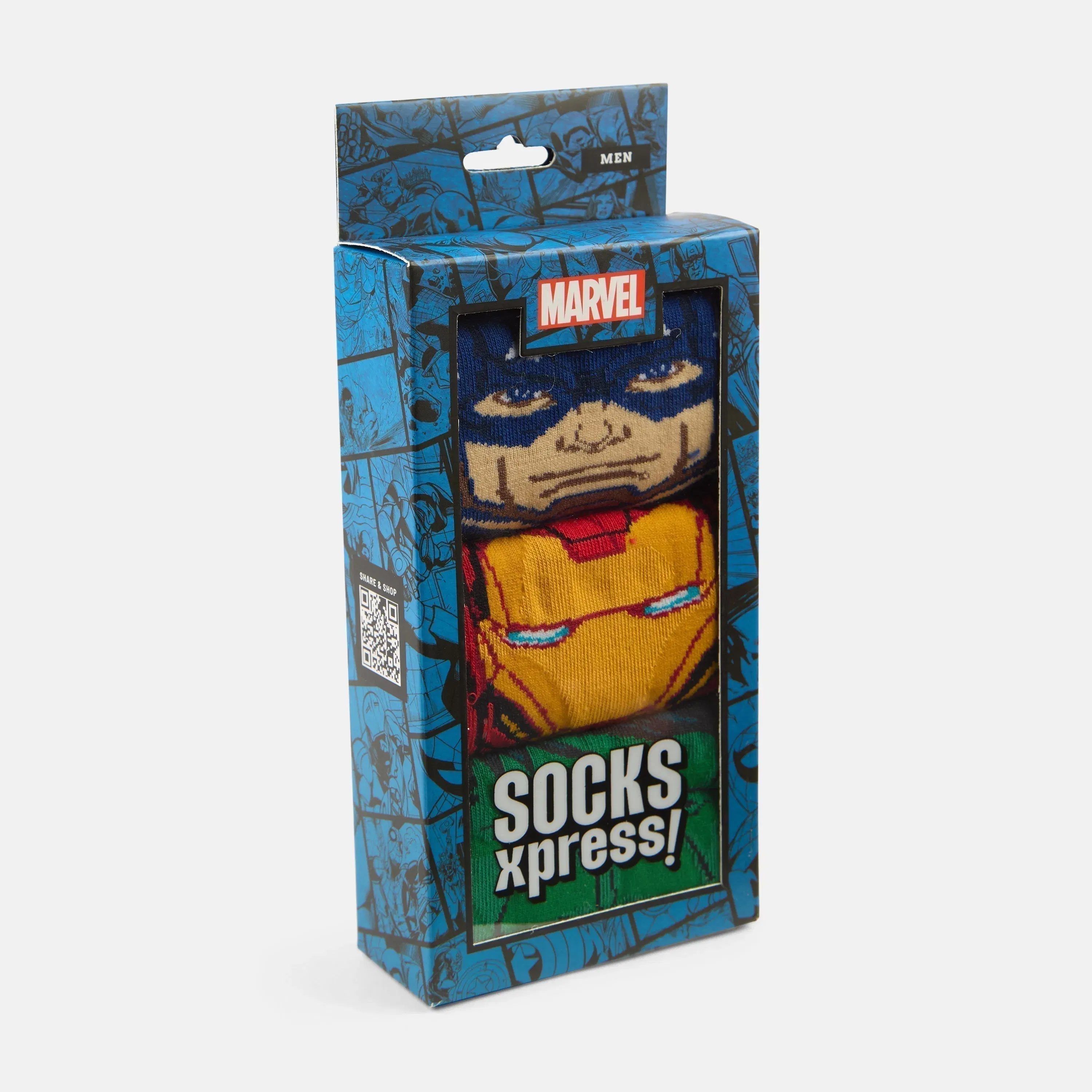 Men’s Marvel Character Themed Ankle Socks