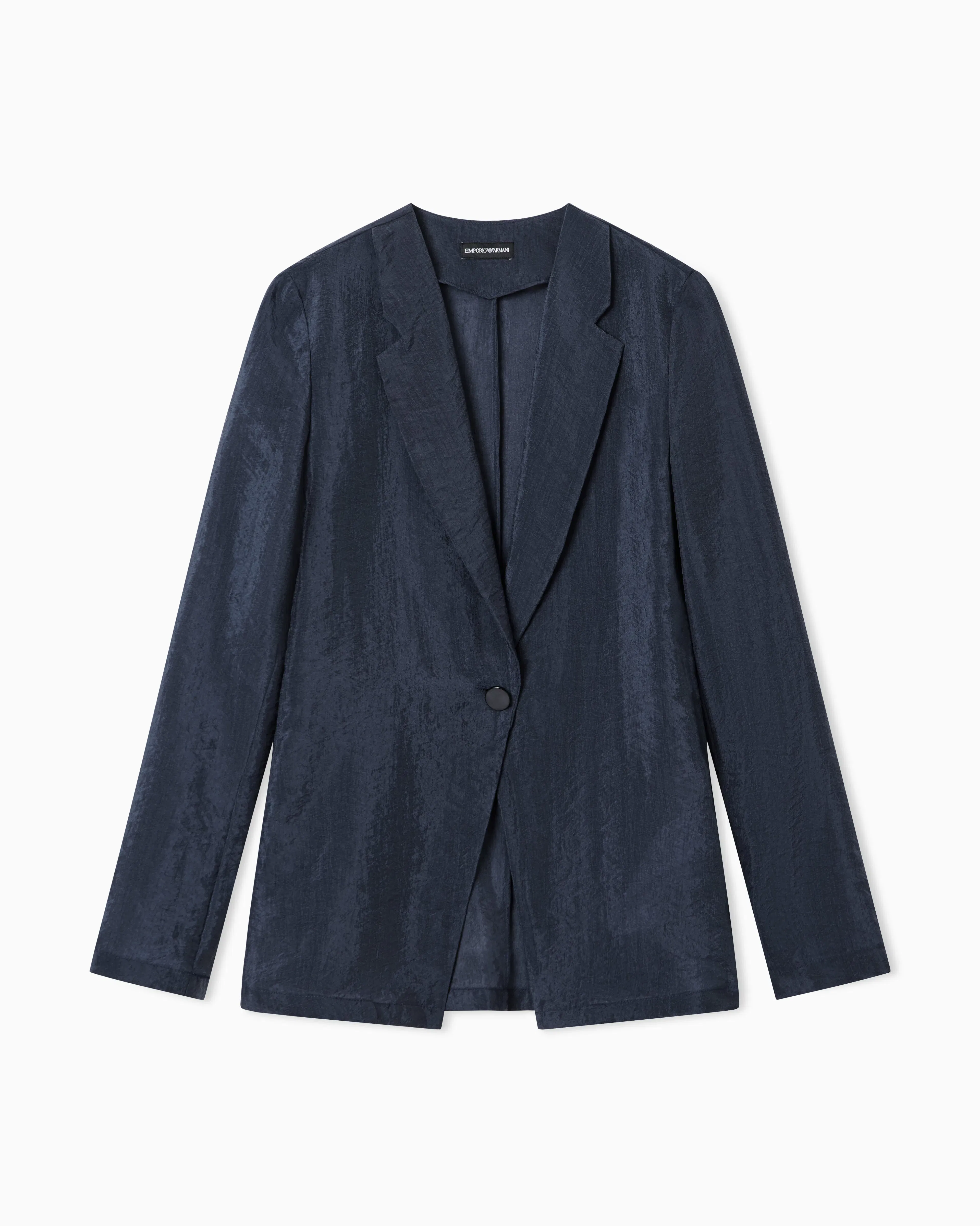 Emporio Armani Technical crepon shirt jacket